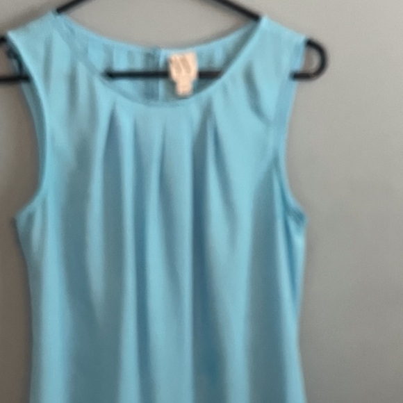 SELLING WORTHINGTON WOMEN BLOUSE SIZE MEDIUM COLOR BLUE SLEEVELESS PRE-OWNED … - Picture 3 of 11